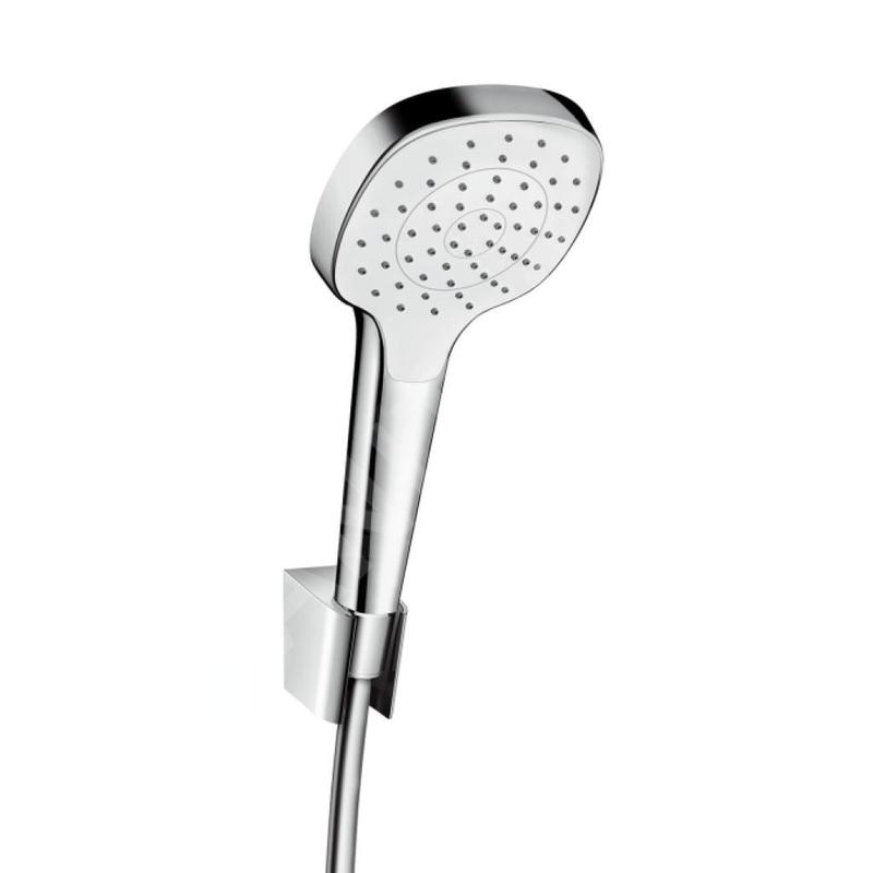 Hansgrohe Croma Select E - Douchette 1 jet Porter Set, kit, 1,60 m, blanc/chrome 26412400