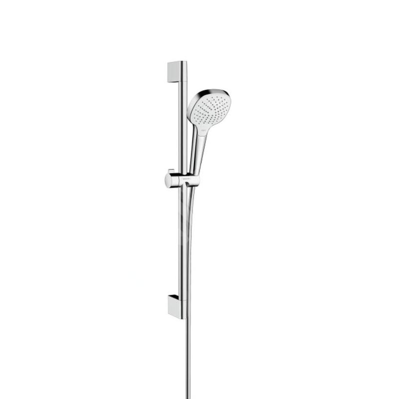 Hansgrohe Croma Select E - Set de douche Vario, 0,65m, blanc/chrome 26582400