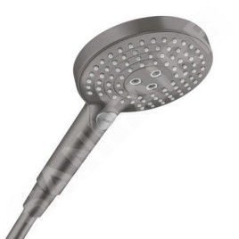 Hansgrohe Raindance Select S - Pommeau de douche 120, 3 jets, EcoSmart, chrome noir brossé 26531340