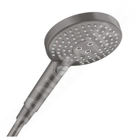 Hansgrohe Raindance Select S - Pommeau de douche 120, 3 jets, EcoSmart, chrome noir brossé 26531340