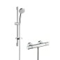 Hansgrohe Croma 100 - Set de douche 200 avec thermostat, 3 jets, EcoSmart 9 l/min, chrome 27032000