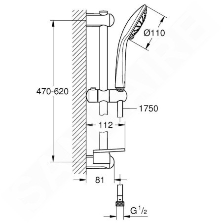 Grohe Euphoria - Set de douche Duo, chrome 27230001