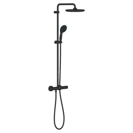 Grohe Vitalio Start - Set de douche avec thermostat, diamètre 25 cm, 2 jet, noir mat 266772431