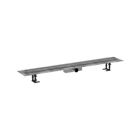 Hansgrohe RainDrain Compact - Caniveau de douche 120 cm pour insertion de carreaux, avec grille 56185000