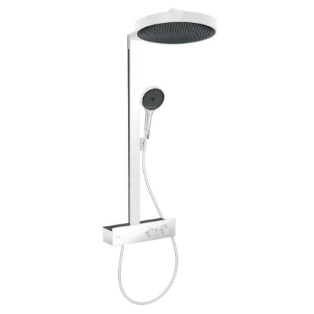 Hansgrohe Rainfinity - Set de douche avec thermostat, diamètre 36 mm, 3 jet, blanc mat 26853700