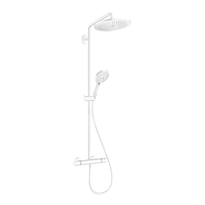 Hansgrohe Croma Select S - Set de douche Showerpipe 280 avec thermostat, EcoSmart, blanc mat 26891700 Hansgrohe Croma Select S - Set de douche Showerpipe 280 avec thermostat, EcoSmart, blanc mat 26891700