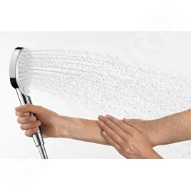 Hansgrohe Crometta - Pommeau de douche Vario 100, EcoSmart 9 l/min, 2 jets, chrome 26332400