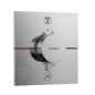 SANITINO - Set de douche avec thermostat et corps encastré hansgrohe, accessoires kielle, chrome SANI21HHK003 SANITINO - Set de douche avec thermostat et corps encastré hansgrohe, accessoires kielle, chrome SANI21HHK003