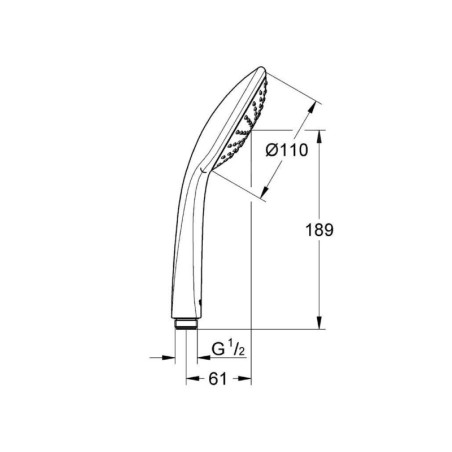 Grohe Euphoria - Douchette Mono, chrome 27265000