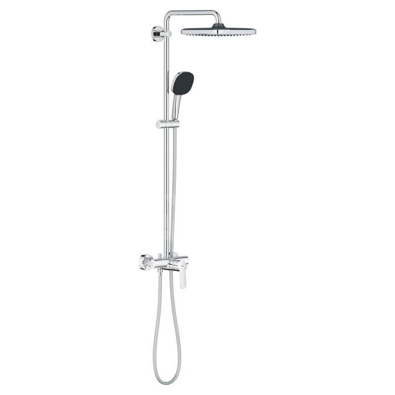 Grohe Vitalio Comfort - Set de douche avec mitigeur, 25x25 cm, 2 jets, chrome 26985001 Grohe Vitalio Comfort - Set de douche avec mitigeur, 25x25 cm, 2 jets, chrome 26985001