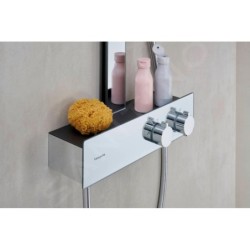 Hansgrohe Rainfinity - Set de douche avec thermostat, diamètre 36 cm, 3 jet, chrome 26853000