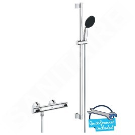 Grohe Precision Flow - Set de douche avec mitigeur thermostatique, chrome 34805001