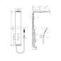 Hansgrohe Raindance New - Panneau de douche Lift 180 2 jets, chrome mat 27008000 Hansgrohe Raindance New - Panneau de douche Lift 180 2 jets, chrome mat 27008000