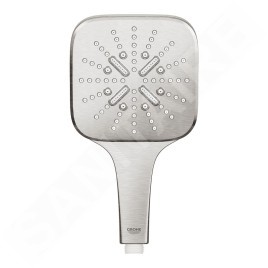 Grohe Rainshower SmartActive Cube - Pommeau de douche 130 9,5 l/min, 3 jets, supersteel 26582DC0