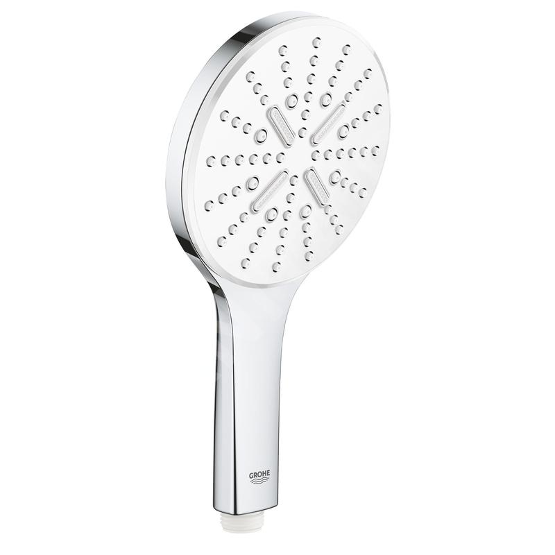 Grohe Rainshower SmartActive - Douche de tête 130 9,5 l/min, 3 jets, blanc lunaire 26574LS0