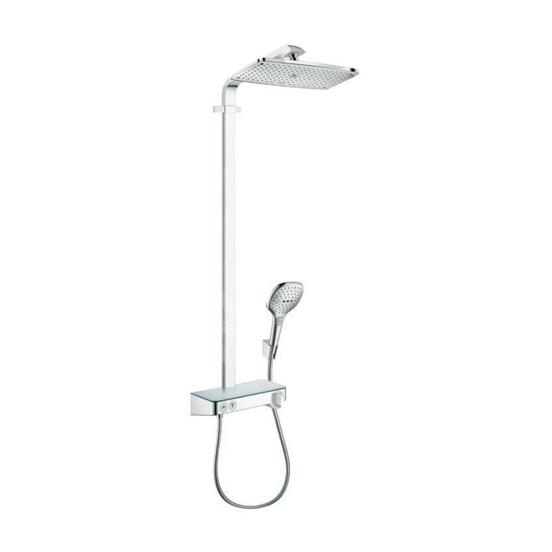 Hansgrohe Raindance Select E - Set de douche Showerpipe 360 avec thermostat ShowerTablet Select, chrome 27288000