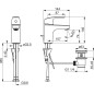 Hansa Pinto - Mitigeur de lavabo, chrome 45042283