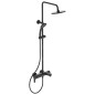 Ideal Standard Cerafine O - Set de douche avec mitigeur, diamètre 200 mm, 1 jet, noir BC525XG