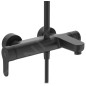 Ideal Standard Cerafine O - Set de douche avec mitigeur, diamètre 200 mm, 1 jet, noir BC525XG