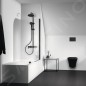 Ideal Standard Cerafine O - Set de douche avec mitigeur, diamètre 200 mm, 1 jet, noir BC525XG