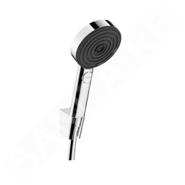 Hansgrohe Pulsify Select - Set de pommeau de douche, 3 jets, support et flexible de 1600 mm, chrome 24303000