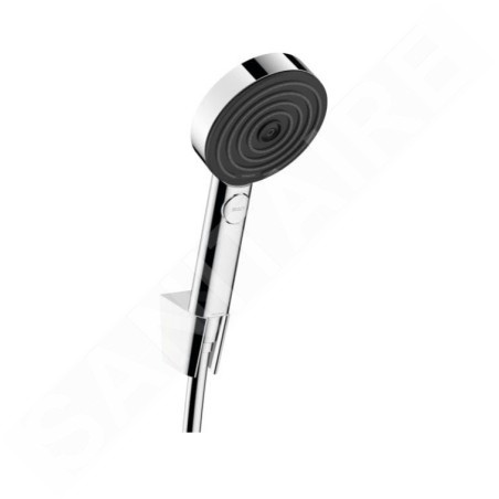 Hansgrohe Pulsify Select - Set de pommeau de douche, 3 jets, support et flexible de 1600 mm, chrome 24303000