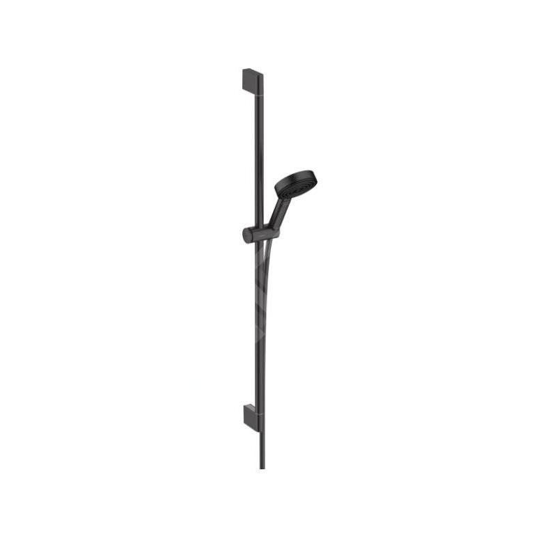 Hansgrohe Pulsify Select - Set de pommeau de douche, 3 jets, EcoSmart, barre de 959 mm et flexible, noir mat 24171670
