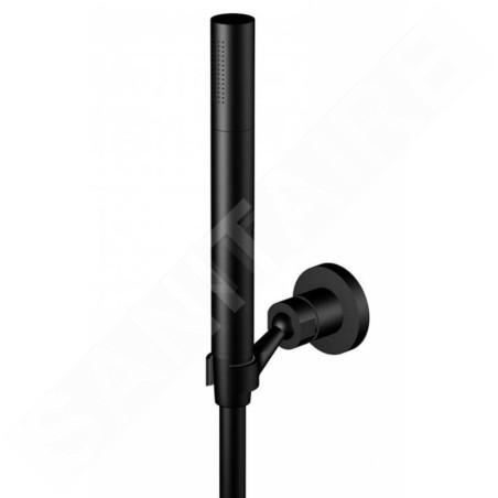 Steinberg 100 - Ensemble la pommeau de douche, support et flexible, noir mat 100 1650 S