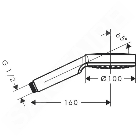 Hansgrohe Crometta - Douchette, blanc/chrome 26331400