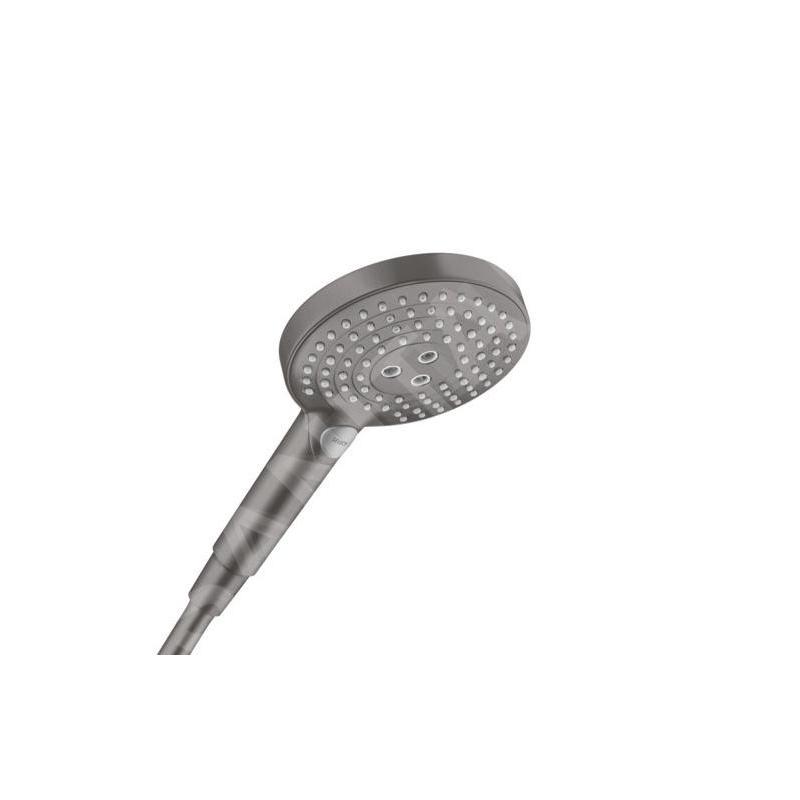 Hansgrohe Raindance Select S - Pommeau de douche 120, 3 jets, chrome noir brossé 26530340