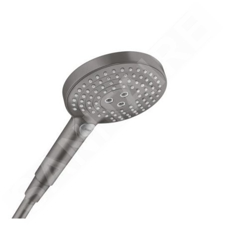 Hansgrohe Raindance Select S - Pommeau de douche 120, 3 jets, chrome noir brossé 26530340