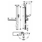 Hansgrohe Unica'E - Barre de douche 900 mm avec flexible de douche, chrome 27640000