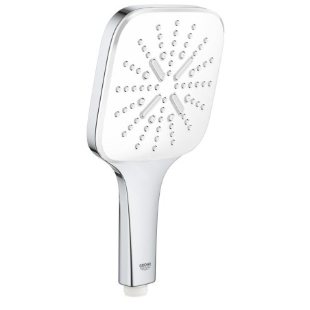 Grohe Rainshower SmartActive Cube - Douche de tête 130 9,5 l/min, 3 jets, blanc lunaire 26582LS0