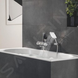 Grohe Rainshower SmartActive Cube - Douche de tête 130 9,5 l/min, 3 jets, blanc lunaire 26582LS0