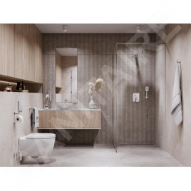 Novaservis Metalia 54 - Set de douche avec mitigeur encastré, corps d’encastrement, 30x20 cm, 3 jets, chrome SADA54051R,0