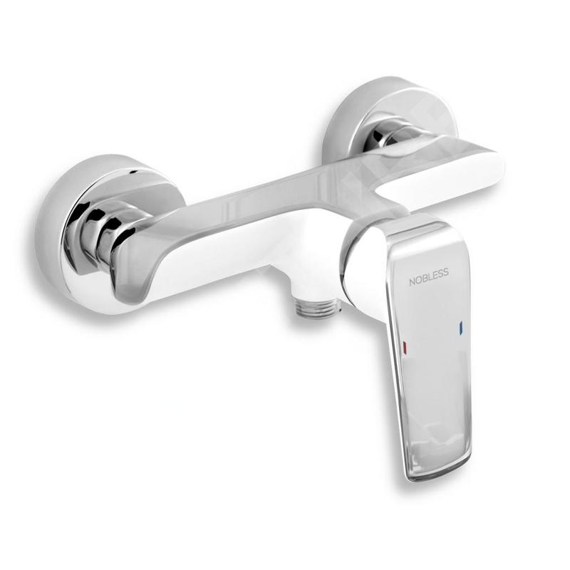 Novaservis Nobless Tina - Robinetterie de douche sans accessoires 150 mm, blanc/ chrome 38061/1,1 Novaservis Nobless Tina - Robinetterie de douche sans accessoires 150 mm, blanc/ chrome 38061/1,1