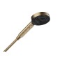 Hansgrohe Pulsify Select - Pommeau de douche Relaxation 105, 3 jets, EcoSmart, bronze brossé 24111140