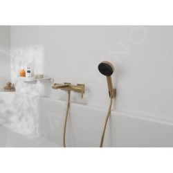 Hansgrohe Pulsify Select - Pommeau de douche Relaxation 105, 3 jets, EcoSmart, bronze brossé 24111140