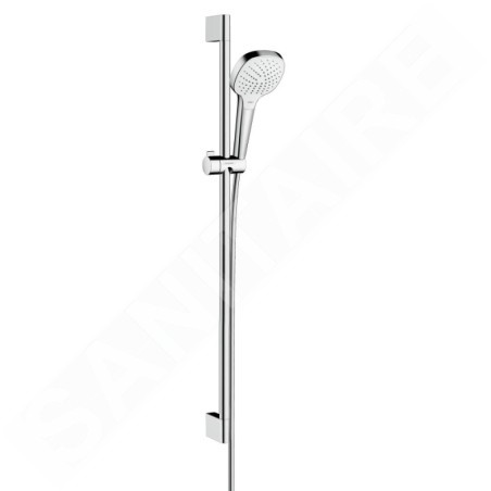 Hansgrohe Croma Select E - Set de douche Vario, 0,90m, blanc/chrome 26592400