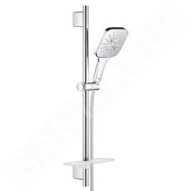 Grohe Rainshower SmartActive Cube - Set de douche de tête 130, 3 jets, barre 600 mm et flexible, chrome 26583000