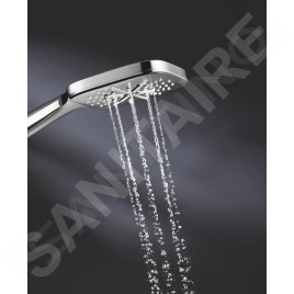 Grohe Rainshower SmartActive Cube - Set de douche de tête 130, 3 jets, barre 600 mm et flexible, chrome 26583000