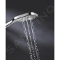 Grohe Rainshower SmartActive Cube - Set de douche de tête 130, 3 jets, barre 600 mm et flexible, chrome 26583000