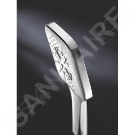 Grohe Rainshower SmartActive Cube - Set de douche de tête 130, 3 jets, barre 600 mm et flexible, chrome 26583000