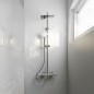 Ideal Standard CeraTherm - Colonne de douche T100 avec thermostat, 200 mm, 3 jets, chrome A7240AA