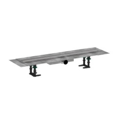 Hansgrohe RainDrain Compact - Caniveau de douche 70 cm, avec grille, acier inoxydable brossé 56164800