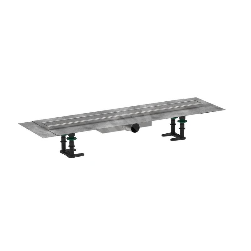 Hansgrohe RainDrain Compact - Caniveau de douche 70 cm, avec grille, acier inoxydable brossé 56164800