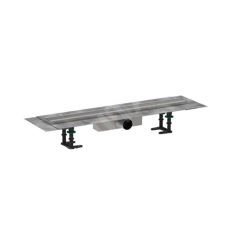 Hansgrohe RainDrain Compact - Caniveau de douche 70 cm, avec grille, acier inoxydable brossé 56176800