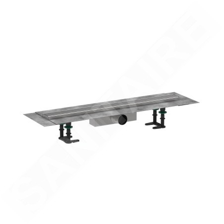 Hansgrohe RainDrain Compact - Caniveau de douche 70 cm, avec grille, acier inoxydable brossé 56176800