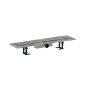 Hansgrohe RainDrain Compact - Caniveau de douche 70 cm, avec grille, acier inoxydable brossé 56176800