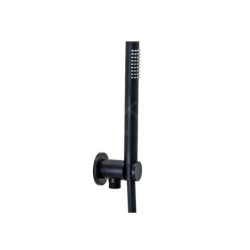 Paffoni Stick - Colonne de douche avec pommeau de douche, support et flexible, noir mat ZDUP094NO
